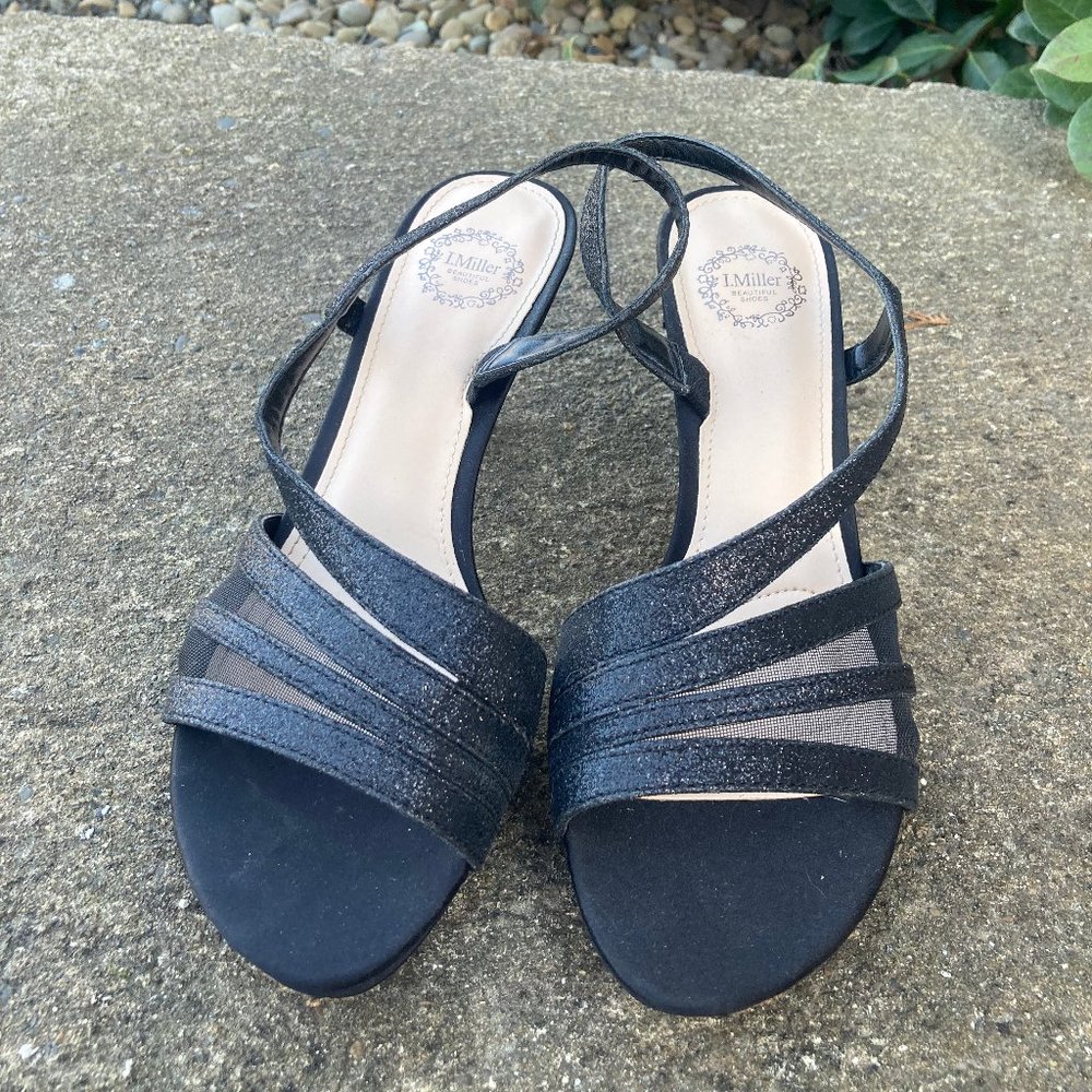 HOMECOMING BLACK SPARKLE HEELS